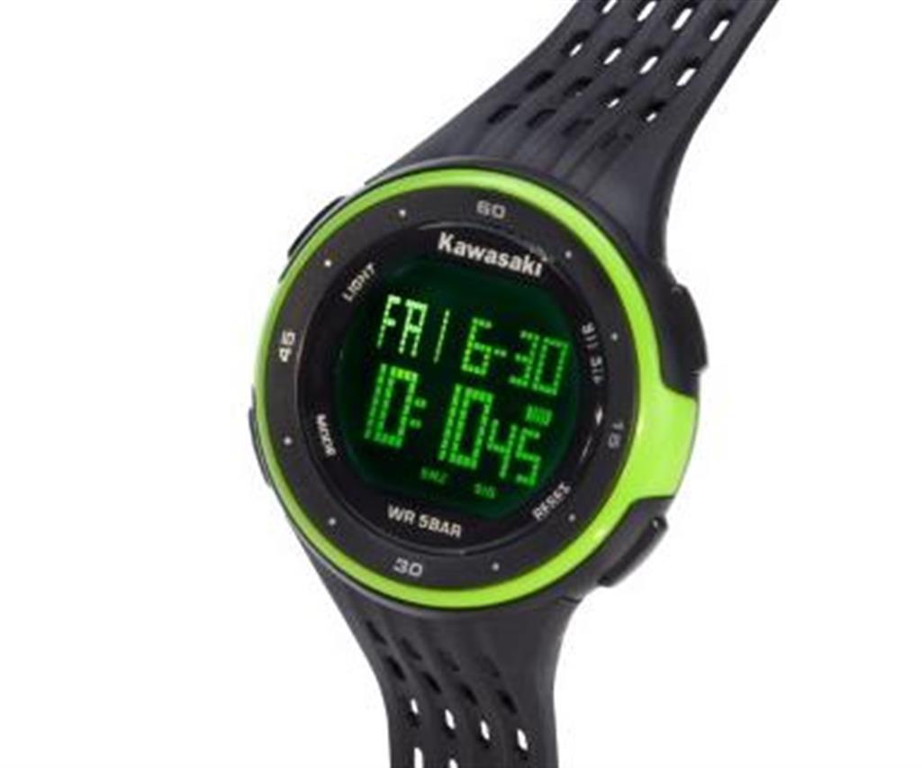 Kawasaki Digital Watch Green
