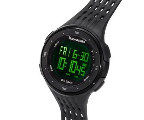 Ceas digital Kawasaki negru