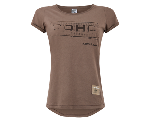 Kawasaki DOHC T-shirt Brown (Female)