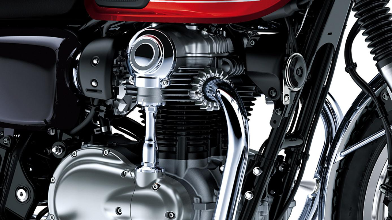 Motorul iconic vertical twin de 773 cm3